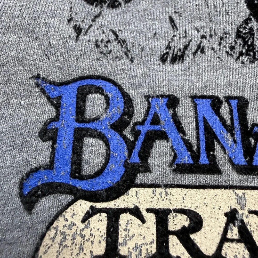 Banana Republic Sweatshirt Mens Large Gray Safari Elephant Heritage Terry Crew